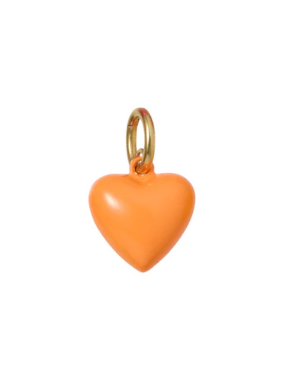 Roxanne Assoulin The Mini Puffy Heart Charms Persimmon Charm